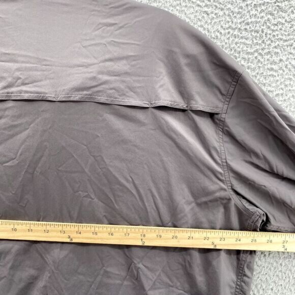 Poncho Shirt Men's XL Gray Vented Fishing Performance Gorpcore Camping Workwear - Picture 6 of 11